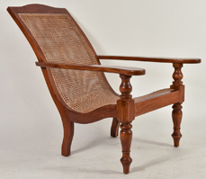 Asian Hardwood Lounge Chair