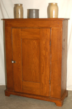 Early Pine 1-Door Cupboard