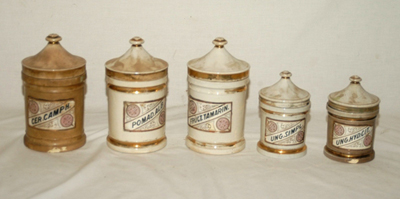 Porcelain Doctors Apothecary Jars