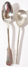 TWO RUSSIAN SILVER SPOONS