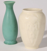 TWO ROOKWOOD VASES