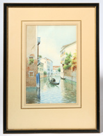 EARLY 20TH CENTURY SIGNED ITALIAN WATERCOLOR