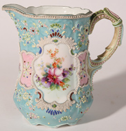 NIPPON MORIAGE & ENAMELED PITCHER