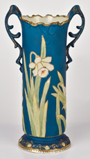 Nippon Vase with Coralene Irises