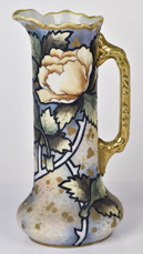 Small Nippon Tankard with Floral & Leaf Design