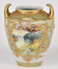 Fine Miniature Scenic Vase