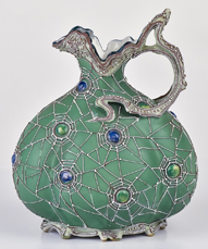 Nippon Ewer with Spiderweb and Jewels Decoration