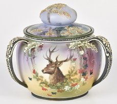 Nippon Tri-handled Humidor with Stag
